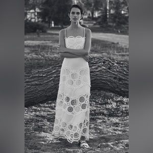 Anthropologie RAISSA Eyelet Cropped Cami Sz M